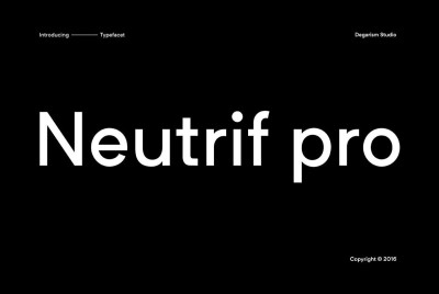 Neutrif Pro Font