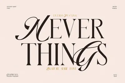 Never Things Elegant & Premium Serif Free Download