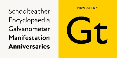 New Atten Font