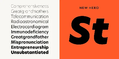 New Hero Font