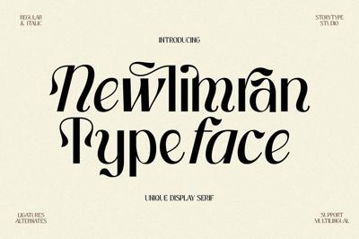 Newlimran Unique Display Font Free Download