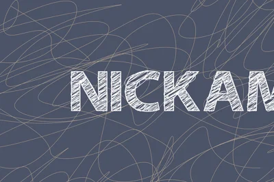 NICKAM Scribble Font