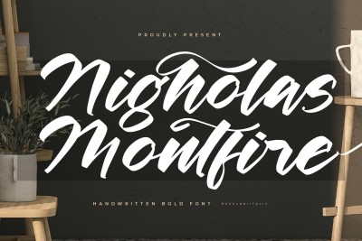 Nigholas Montfire Handwritten Bold Font