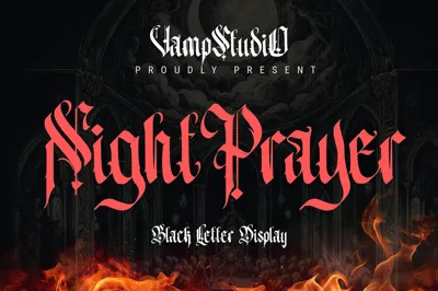 Night Prayer Blackletter Font Free Download