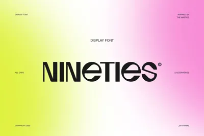 Nineties Display Font Free Download