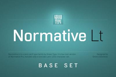 Normative Lt – 4 fonts Free Download