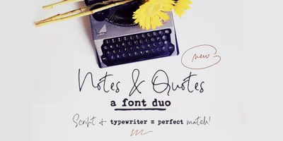 Notes and Quotes Font