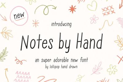 Notes by Hand Font Free Download