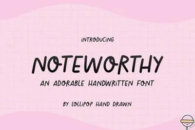 Noteworthy Font