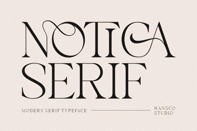 Notica Serif Font – Elegant Font Free Download