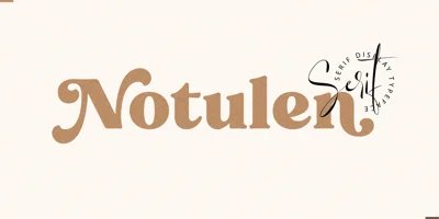 Notulen Serif Display Font