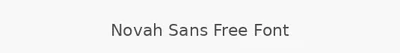 Novah Sans Free Font