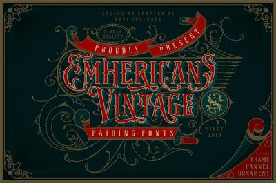 NS Emhericans Vintage Pairing Fonts Free Download