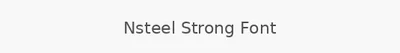 Nsteel Strong Font