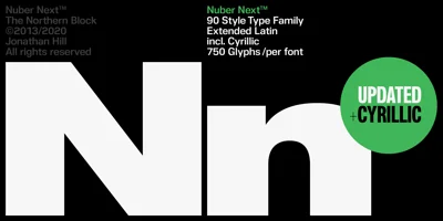 Nuber Next Font