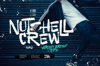 Nutshell Crew - Street Brush Type Font