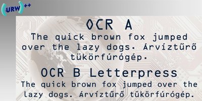 OCR-A M Free Download