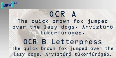 OCR-A M Font