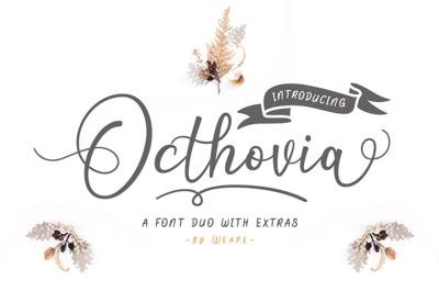 Octhovia Font Duo and Extras Free Download