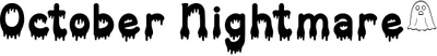 October Nightmare Font