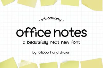 Office Notes Font