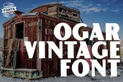 Ogar - 2 vintage fonts Free Download