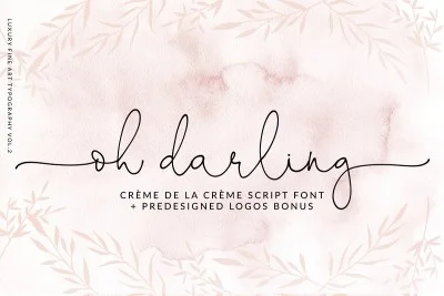 Oh Darling- Ethereal Script Font