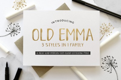 Old Emma Script Font