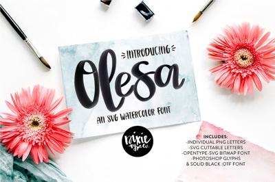 Olesa Watercolor OpenType SVG Font Free Download