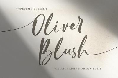 Oliver Blush Modern Calligraphy Free Download