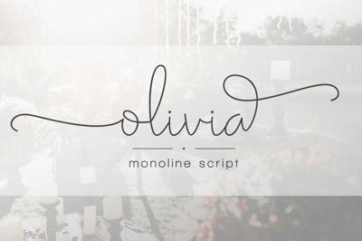 Olivia - Elegant Monoline Script Free Download