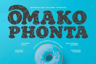 Omako Phonta – Playful Psychedelic Font