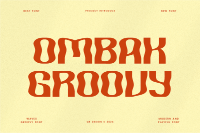 Ombak Groovy - Bubble & Liquid Font