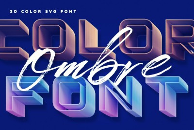 Ombre Color Font