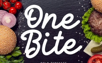 One Bite Bold Calligraphy Font