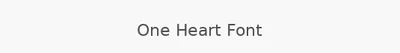 One Heart Font
