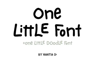 One Little Font Greek / Latin Free Download