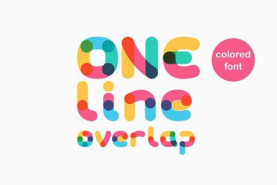 OneLineOverlapC-Bold.otf Font