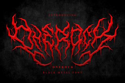 Onerock | Black Metal Font Vol.6 Free Download