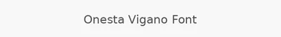 Onesta Vigano Font