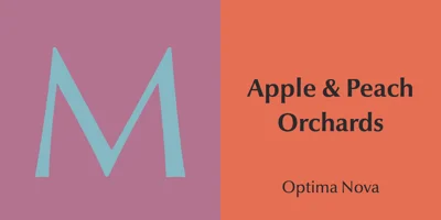 Optima Nova Font