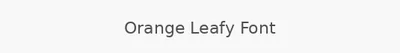 Orange Leafy Font