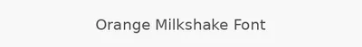 Orange Milkshake Font