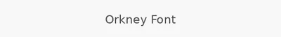 Orkney Font