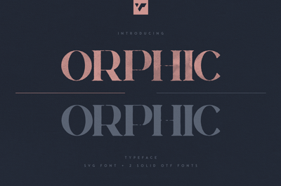 Orphic Typeface - SVG + Solid fonts Free Download