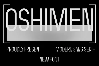 OSHIMEN Font