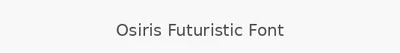 Osiris Futuristic Font