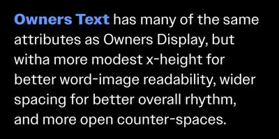 Owners Text Font Free Download