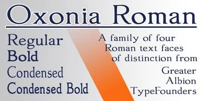 Oxonia Roman Font