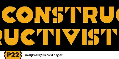 P22 Constructivist Pro Font